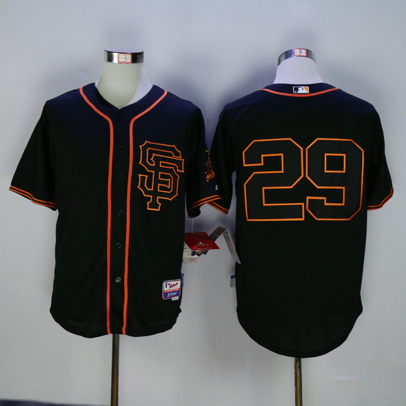 Men San Francisco Giants #29 No name Black MLB Jerseys
